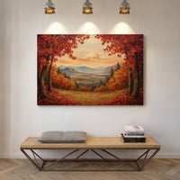 Autumn Maples Frame Mountain Gold