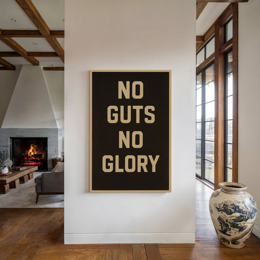 No Guts No Glory Vintage Poster