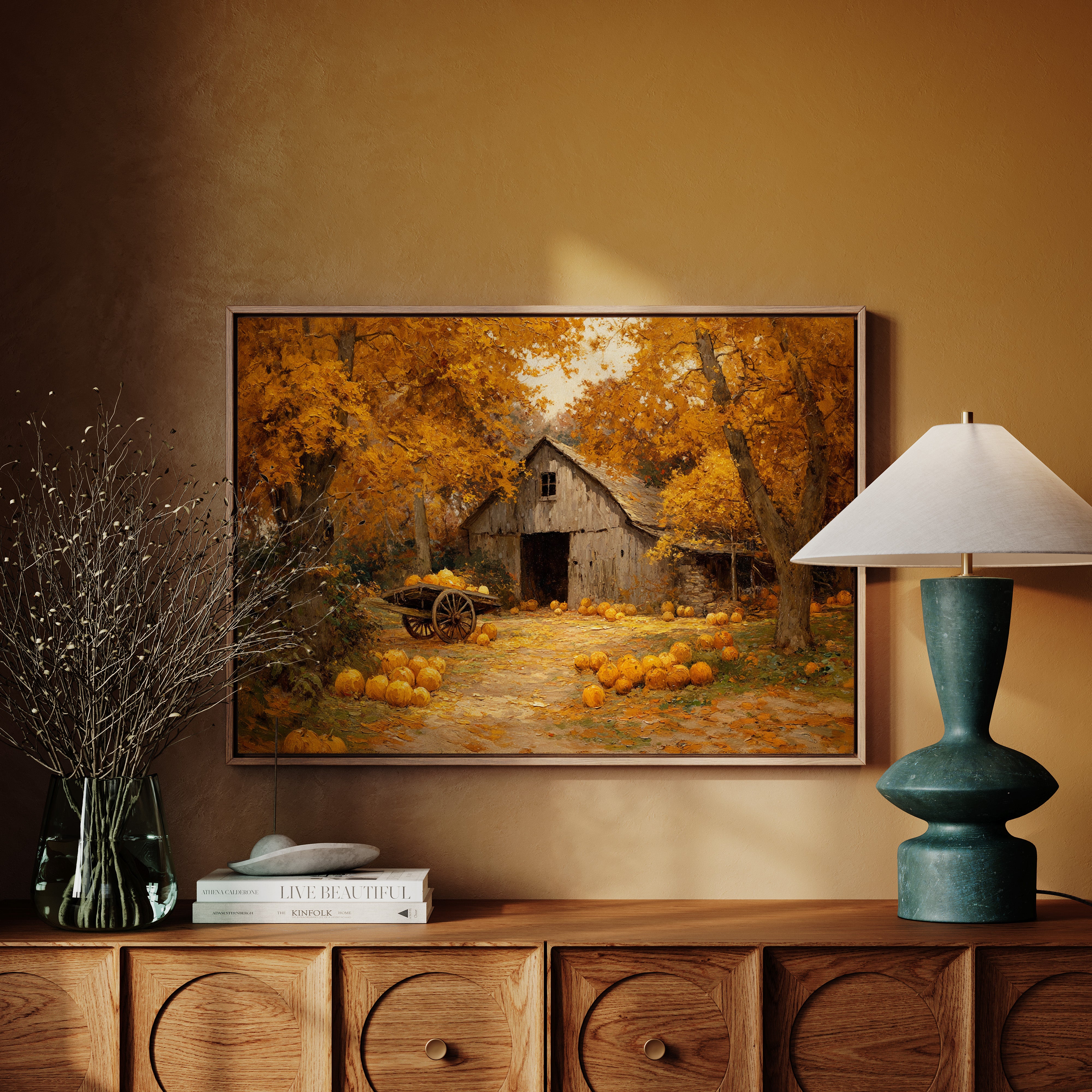 Harvest Gold Beneath Amber Canopy