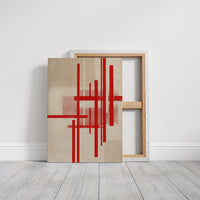 Red Lines Dance Through Morning Light