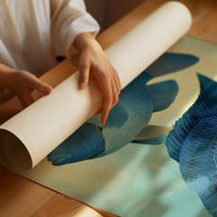 Sapphire Duet Glides Through Mist