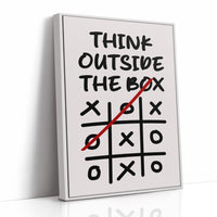 Think Outside The Box Tic Tac Toe Art