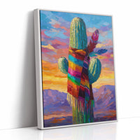 Saguaro Wears Rainbow Desert Dreams