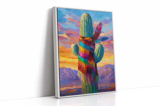 Saguaro Wears Rainbow Desert Dreams