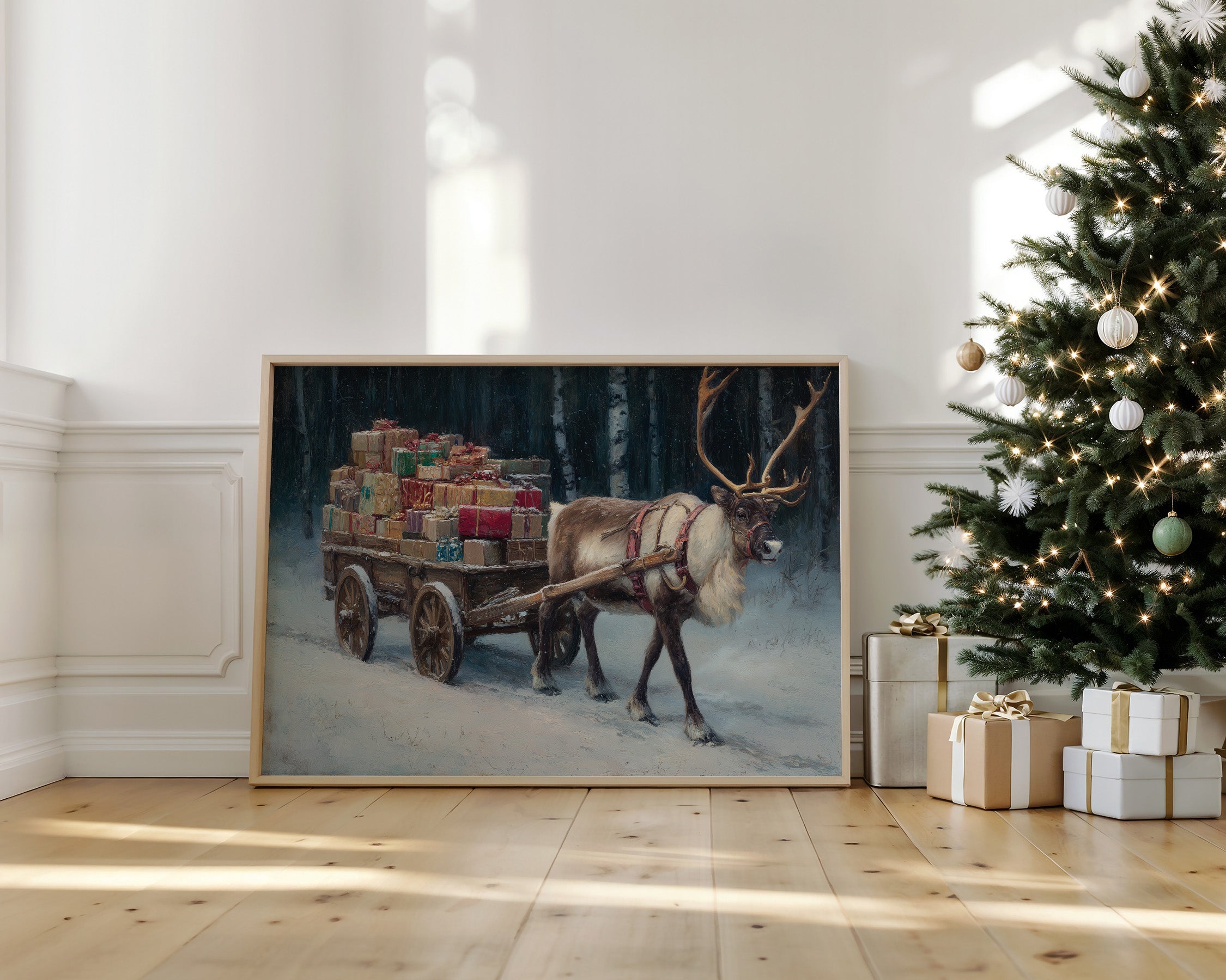 Snow Path Leads To Magic Night