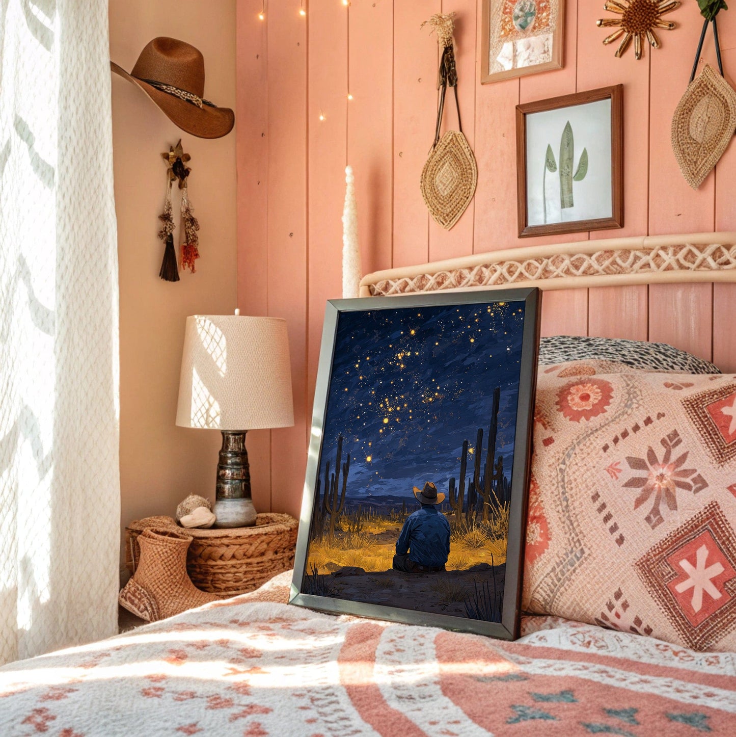 Saguaros Dance Under Desert Stars