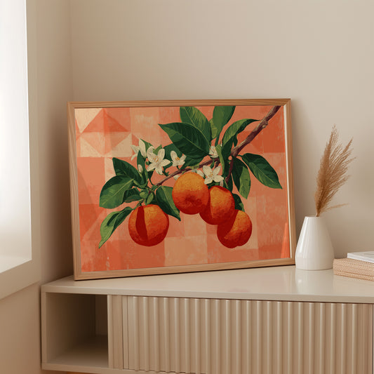Citrus Blossoms Dance In Coral