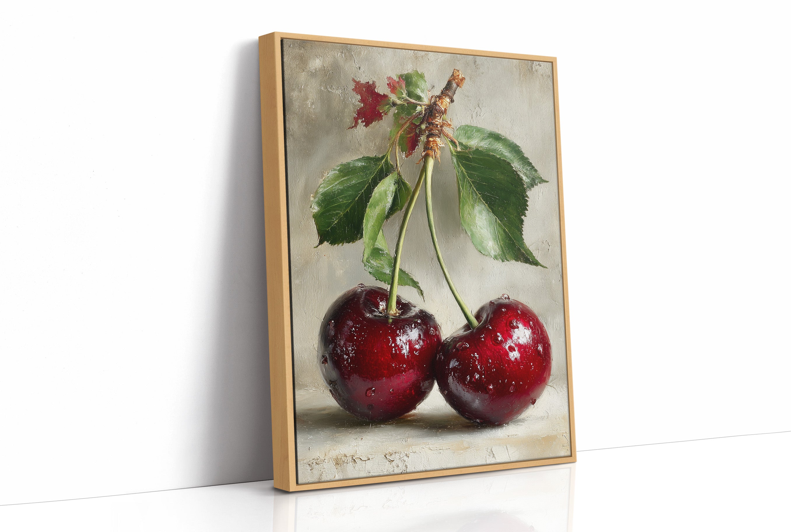 Two Cherries, Still on the Stem