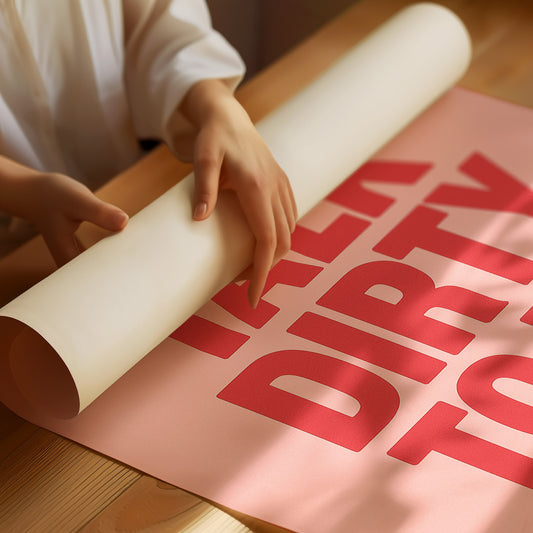 Talk Dirty to Me Bold Pink Print