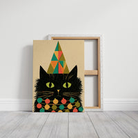 Geometric Christmas Cat