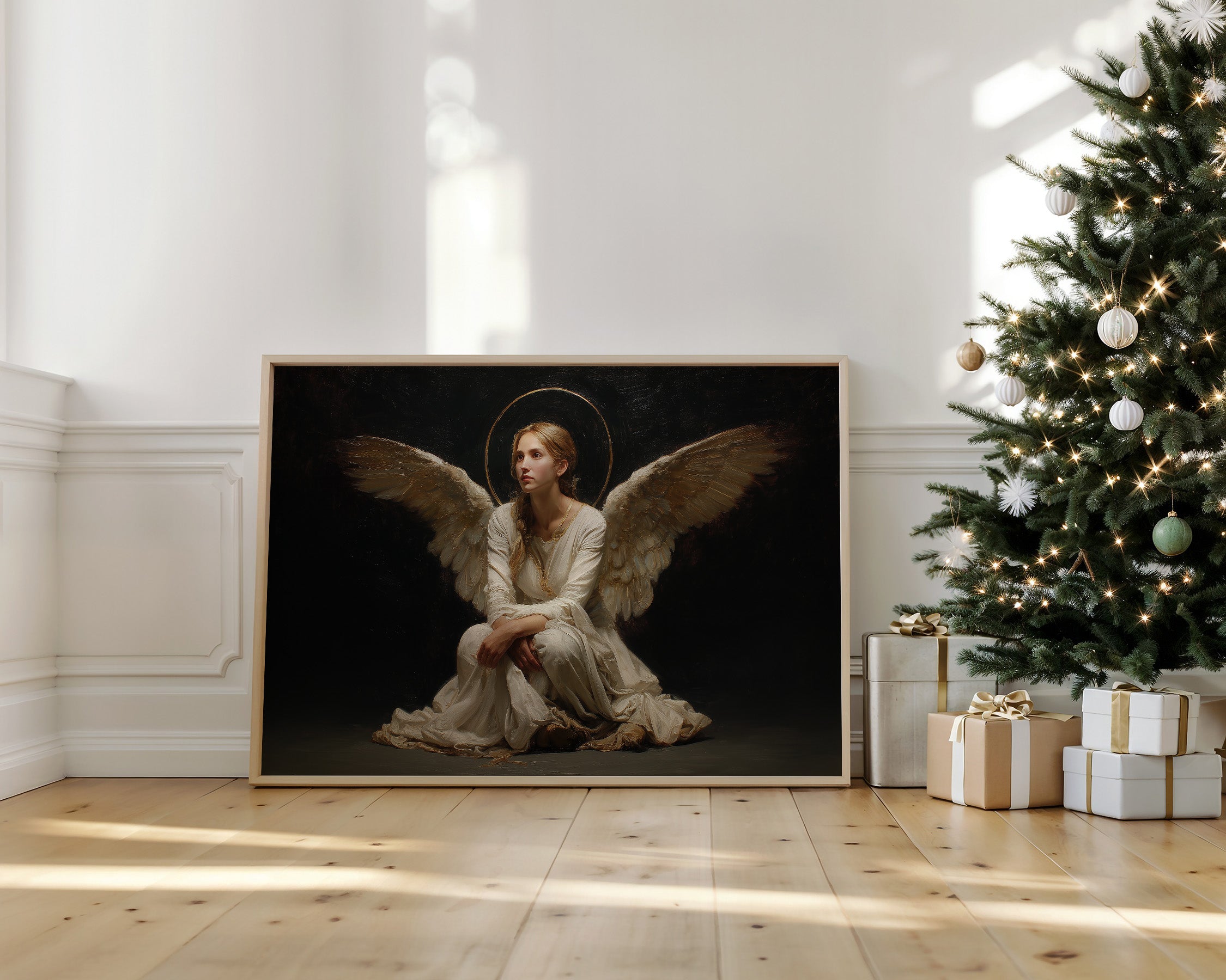 Celestial Light Meets Winter's Grace