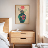 Moonlit Vase Holds Ancient Stories