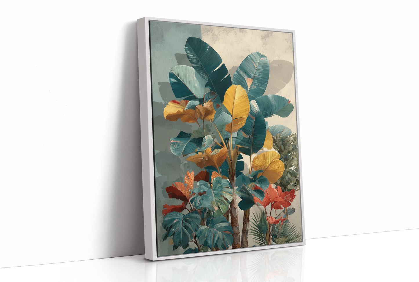 Teal and Marigold Jungle