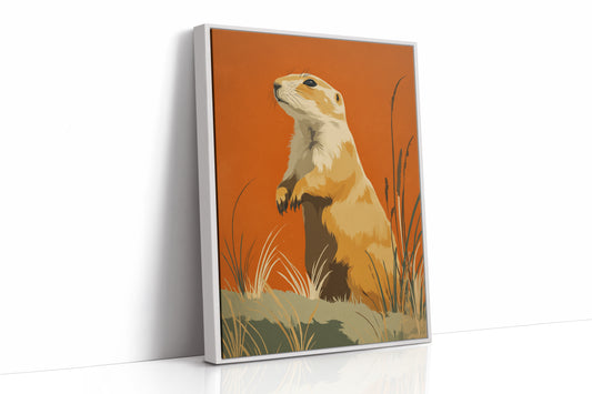 Prairie Dog Watches Autumn Unfold
