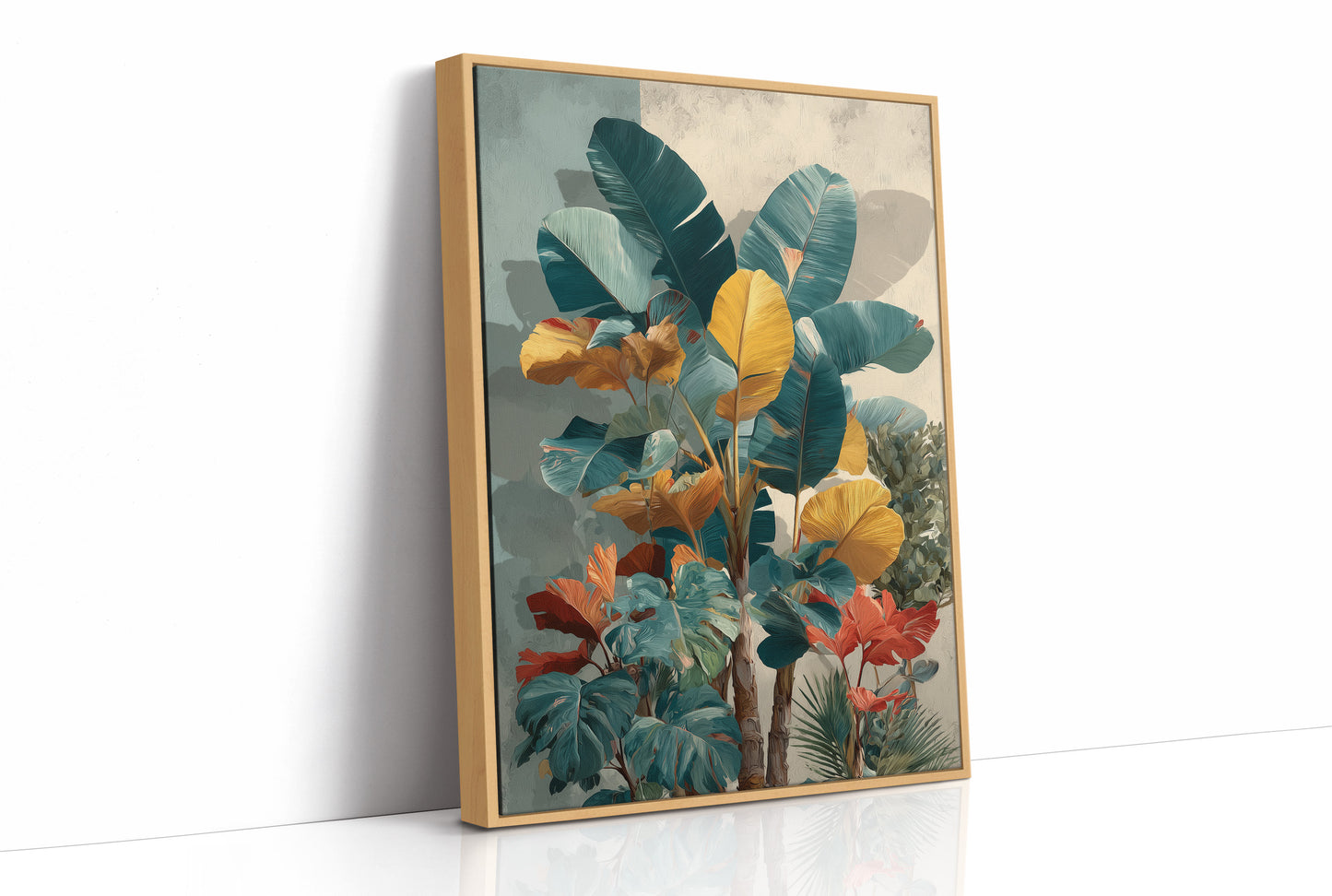 Teal and Marigold Jungle