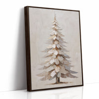 Snow Pine Stands In Gentle Light