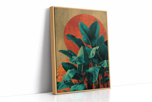 Banana Leaves at Sundown