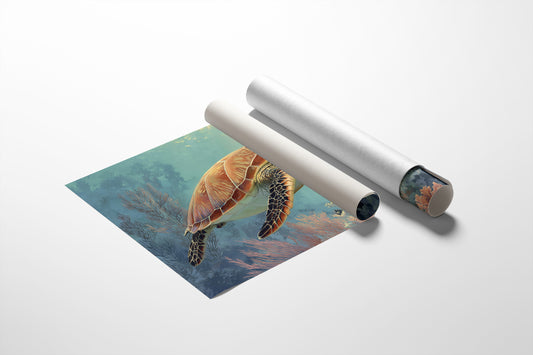 Ancient Voyager Through Turquoise Depths