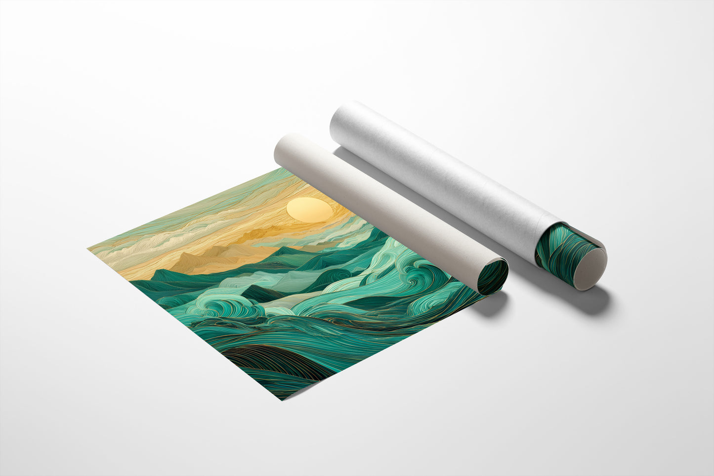 Ocean Mountains Dance At Dawn