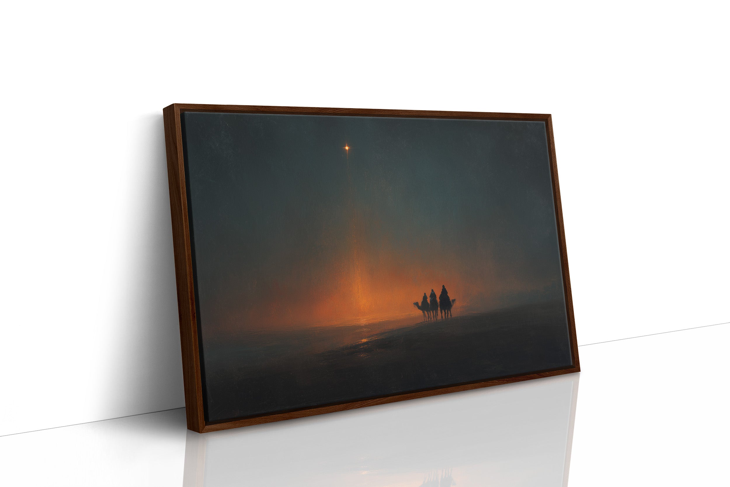 A Distant Light Through Desert Night