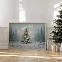 Snow Pine Glows With Winter Magic