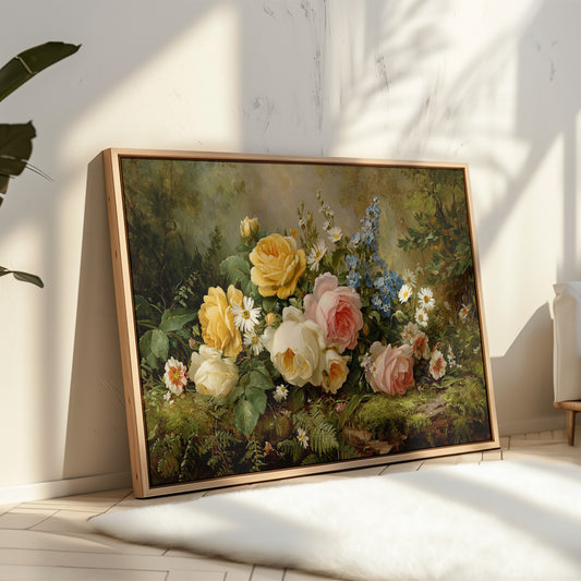 Summer Roses Dance With Wild Daisies