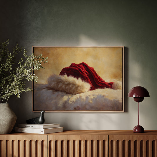 Crimson Velvet Meets Winter Light