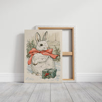 Storybook Bunny in a Red Bow