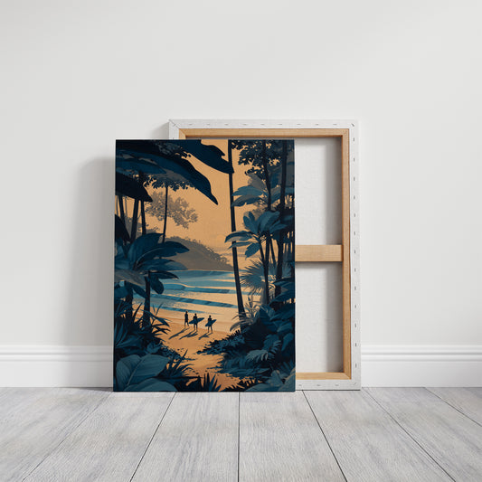 Surfers Chase Golden Hour Tides