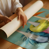 Feathered Trio's Whimsical Gathering