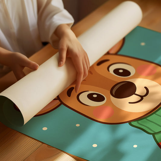 Cozy Fawn In Winter Sweater