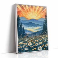 Buttercups & Daisies Below the Blazing Ridge