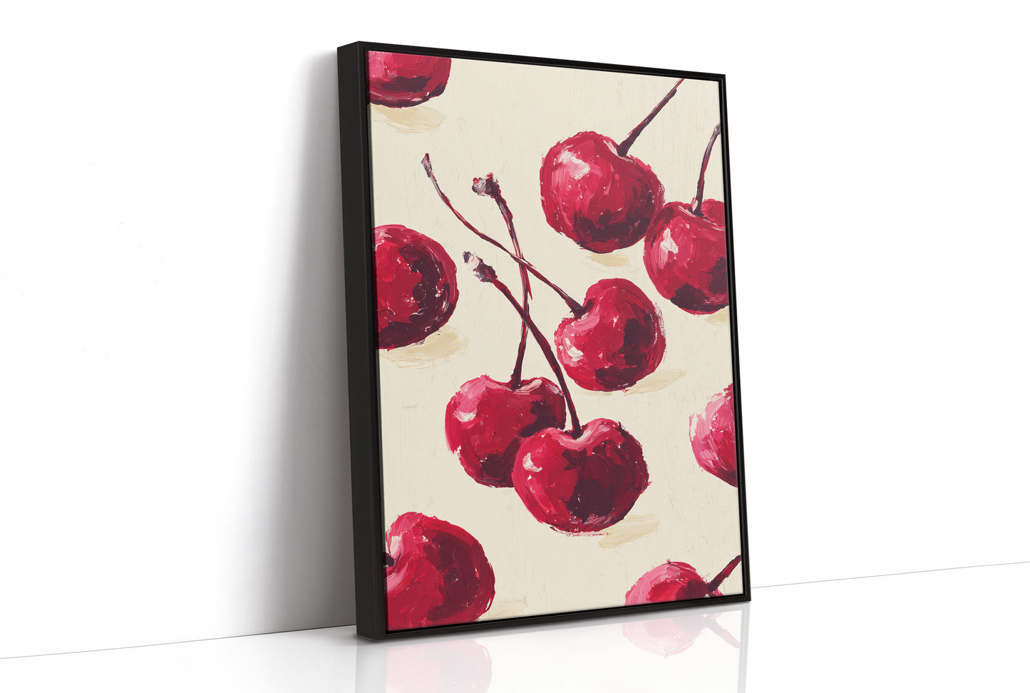 Crimson Harvest: Cherries in Bold Brushstrokes