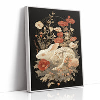 Bones Bloom Among Coral Poppies