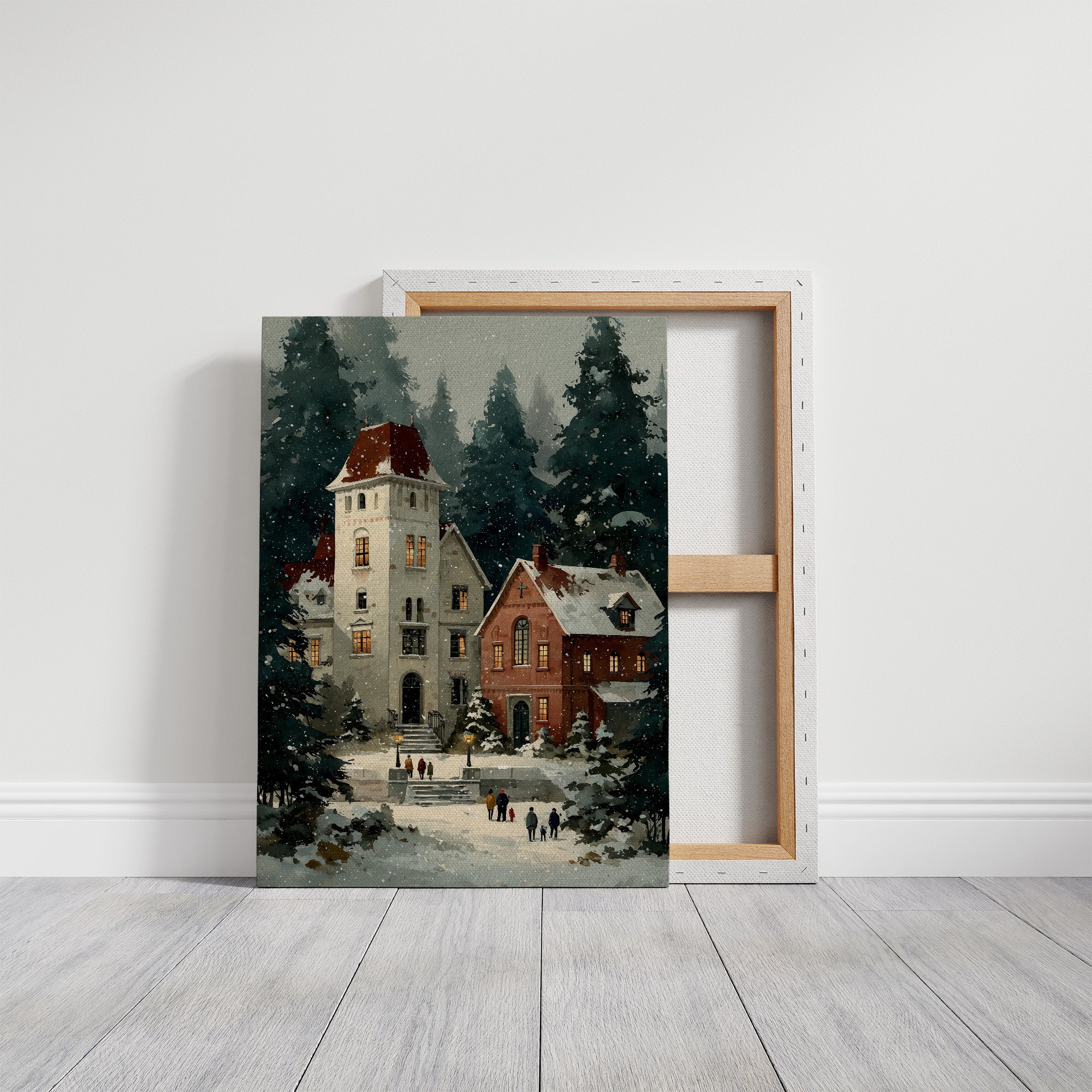 Snowfall Over the Old Chapel
