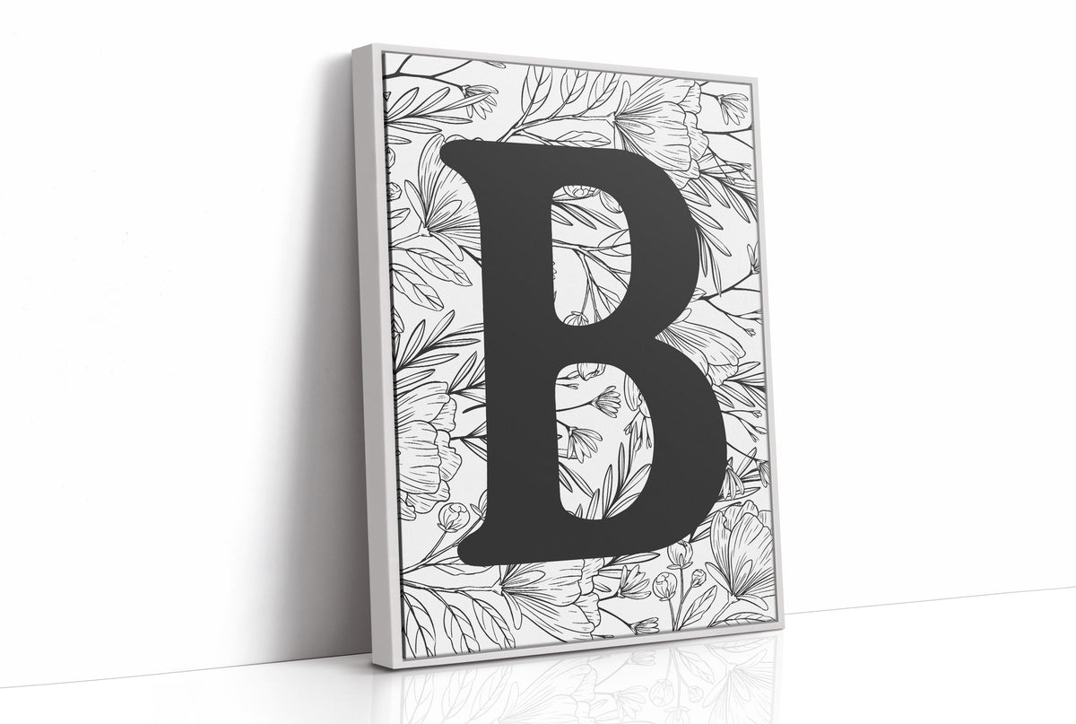 Botanical Letter B Monogram