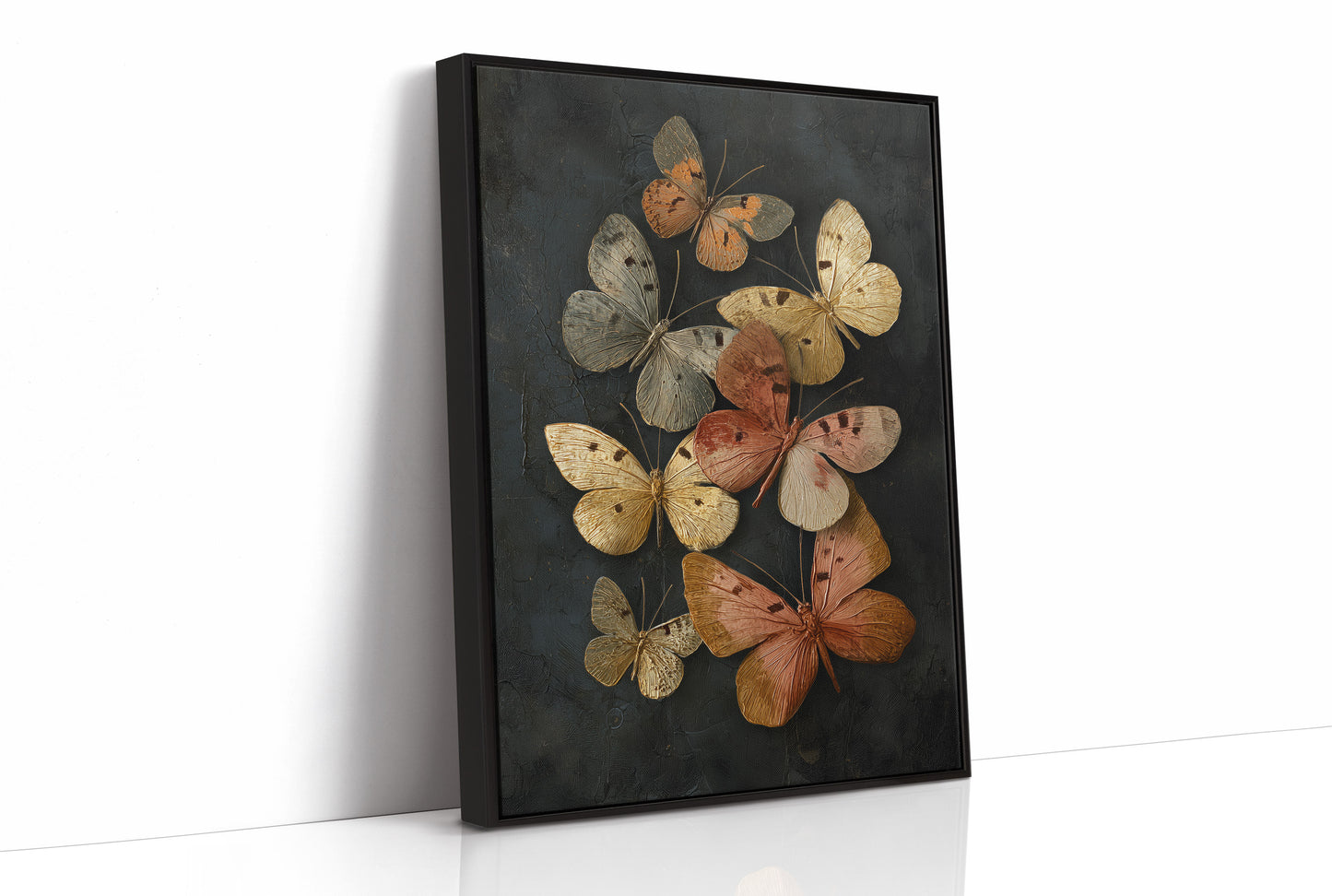 Copper Wings Against Midnight Sky