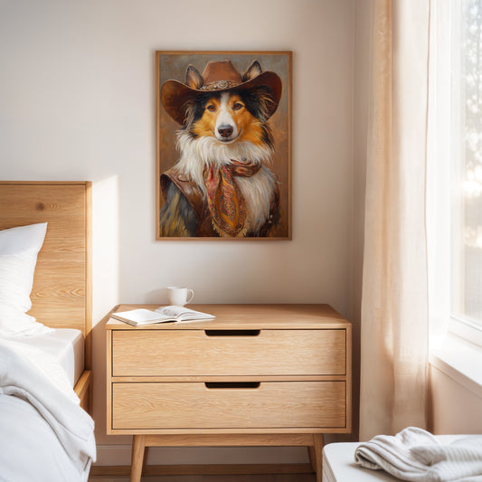 Rough Collie Sunset Wrangler