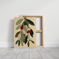 Cream, Crimson, and Leaf