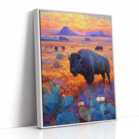 Prairie Bison Paint Golden Hours