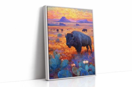 Prairie Bison Paint Golden Hours