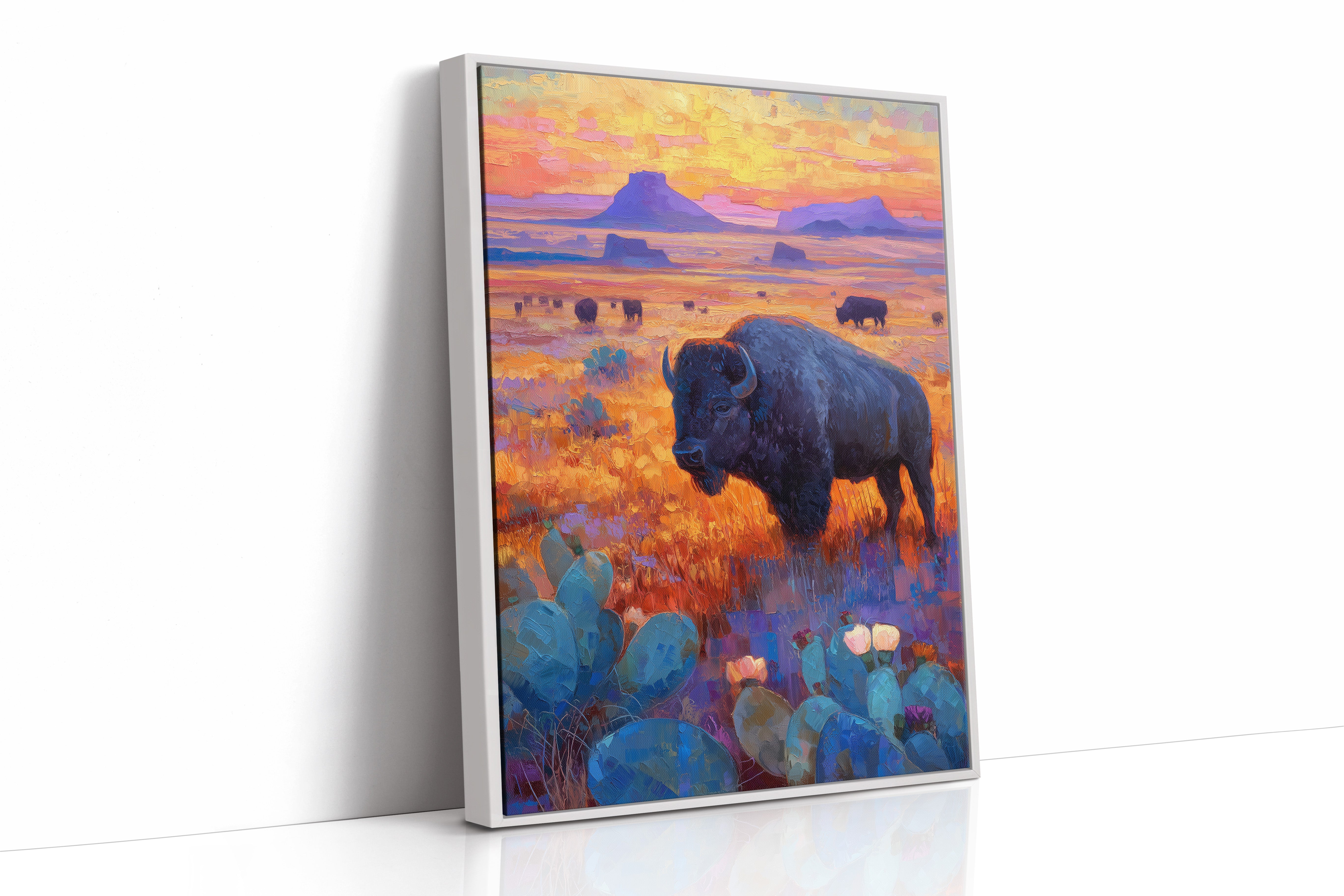 Prairie Bison Paint Golden Hours