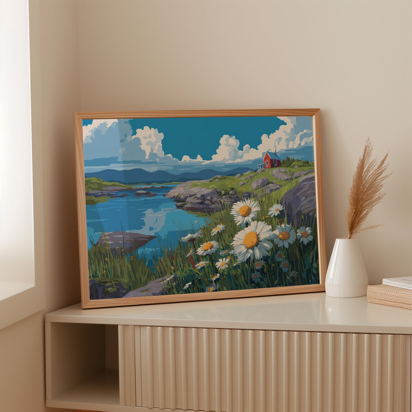 Daisies Dance Above Northern Waters