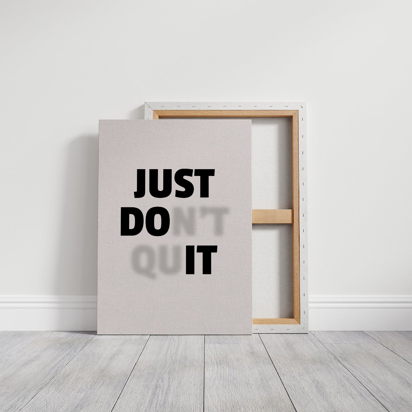 Just Do It No Excuses Typography