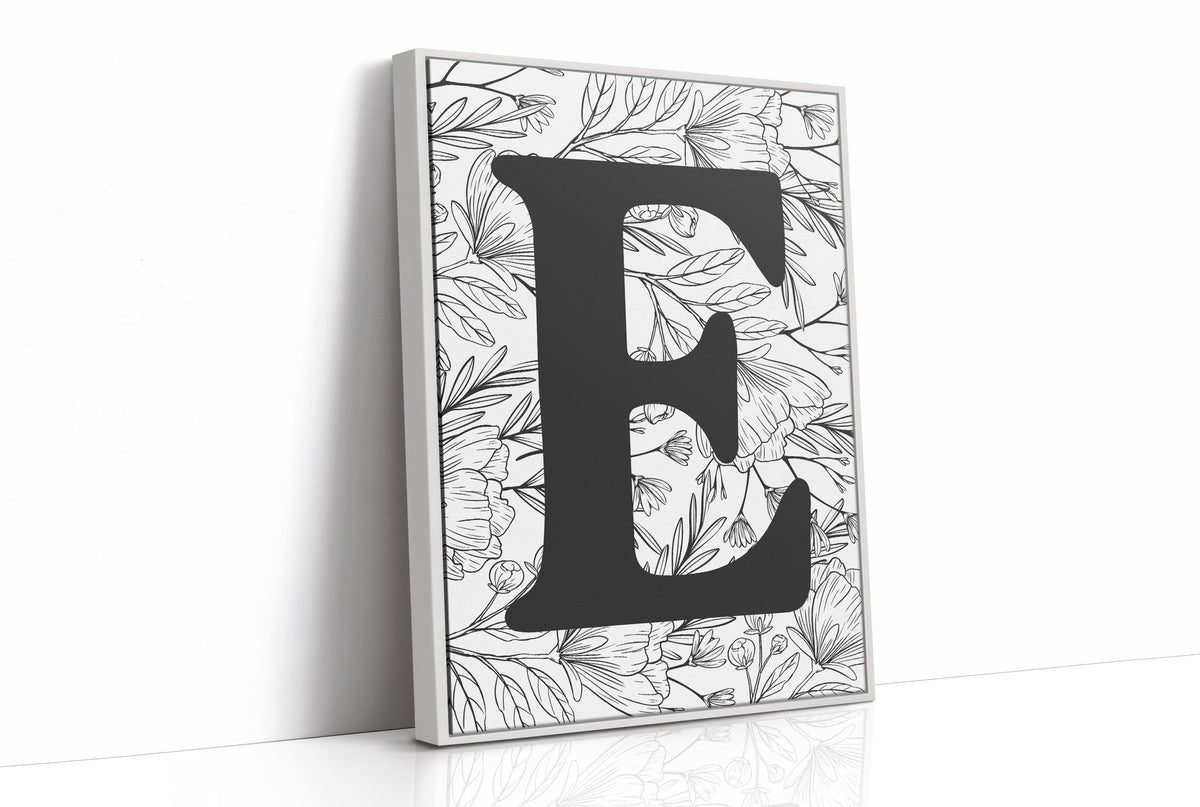 Botanical Letter E Monogram
