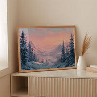 Snow Peaks Blush At Dawn