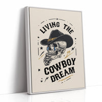 Skeleton Cowboys Toast Better Days