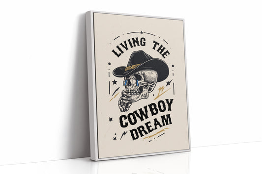 Skeleton Cowboys Toast Better Days