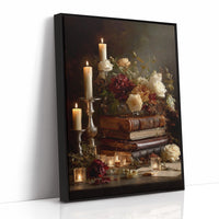 Candlelit Verses Among Autumn Blooms