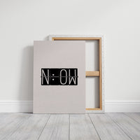 Now Flip Clock Minimal Typography